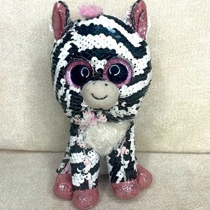 Zoey The Zebra Sequin Toy, Flippables Collection